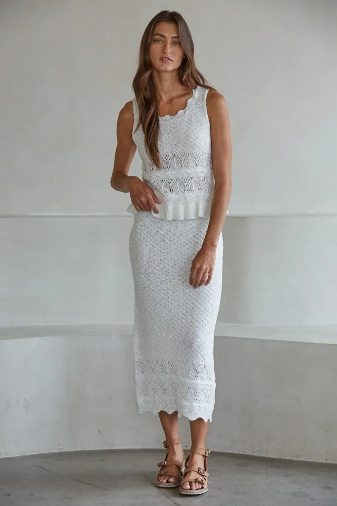 Sela Crochet Knit Tank sold by Madison Boutique product image thumbnail 4