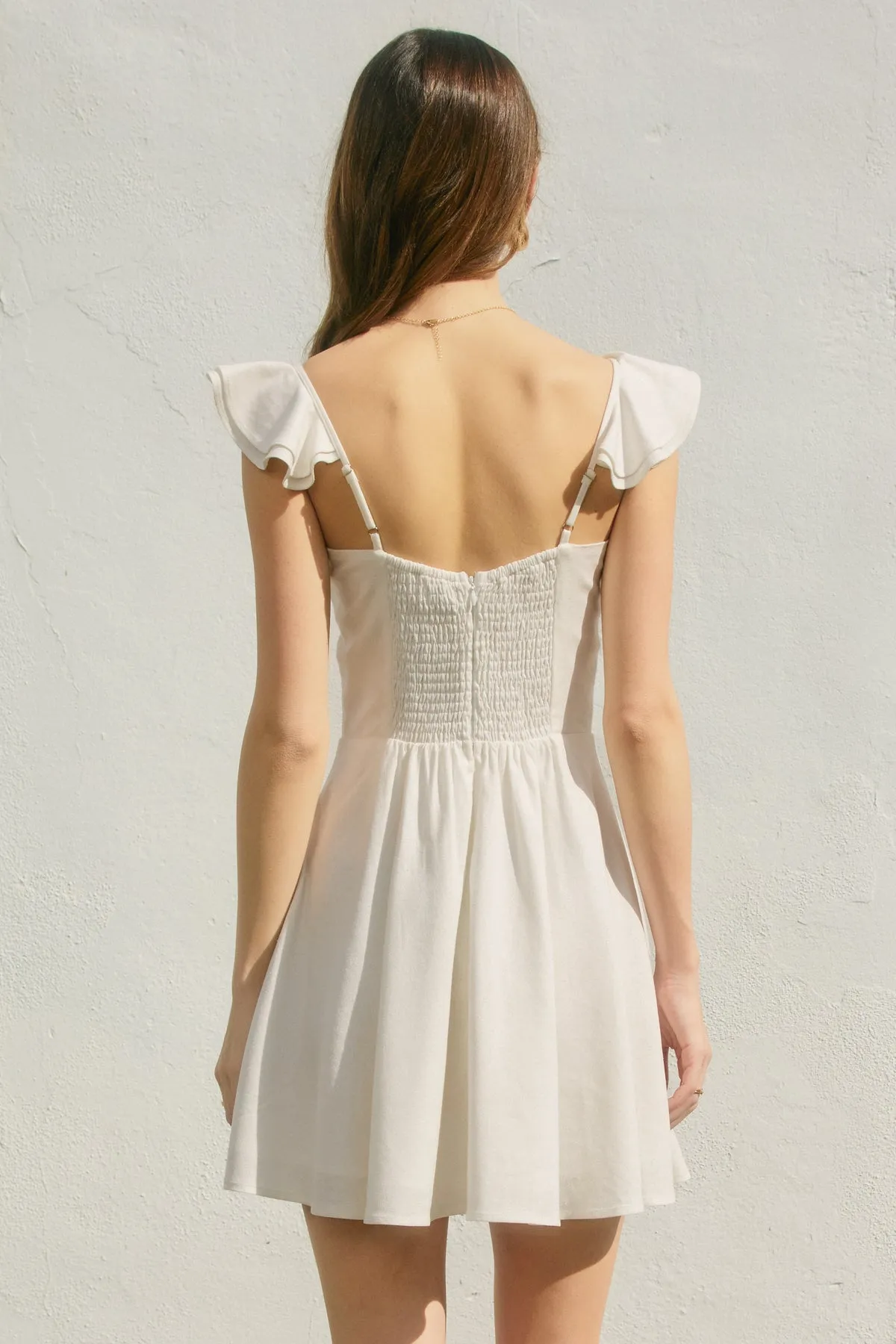 Molly Corseted Flutter Dress sold by Madison Boutique product image thumbnail 4
