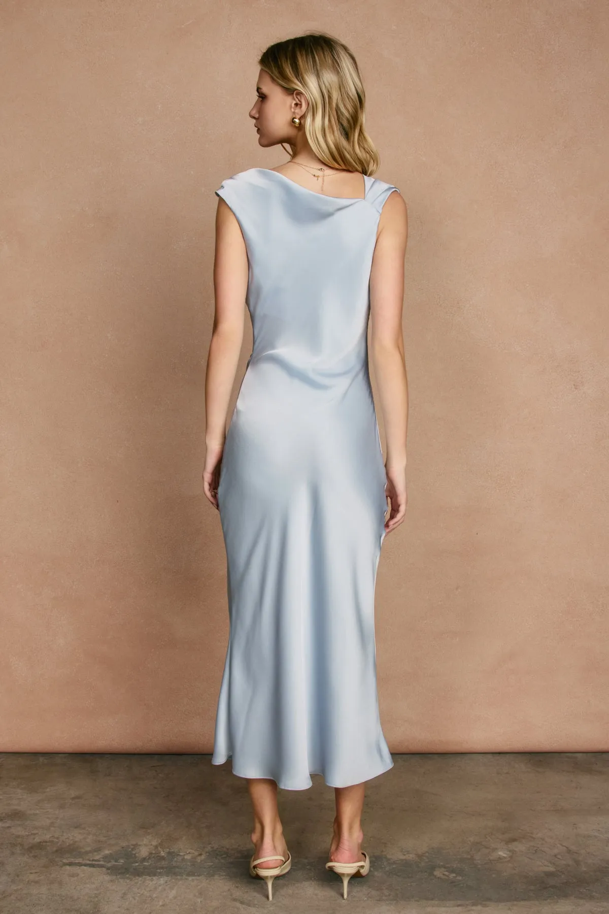 Aleah Cowl Neck Satin Midi Dress sold by Madison Boutique product image thumbnail 3