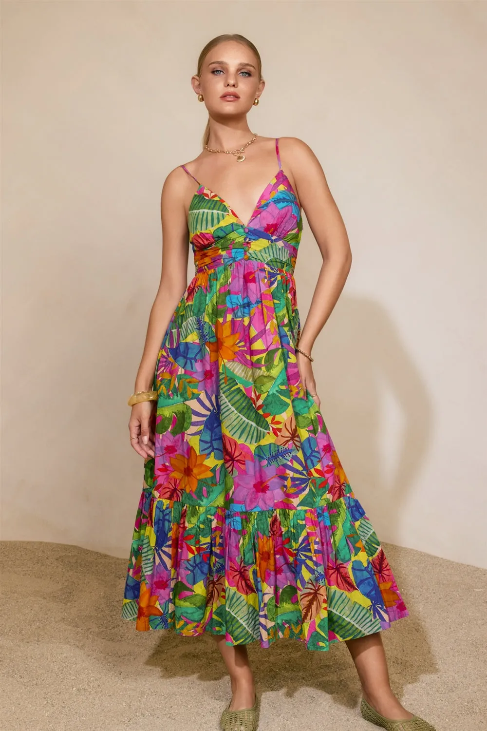 Viva Botanica Maxi Dress sold by Madison Boutique product image thumbnail 3