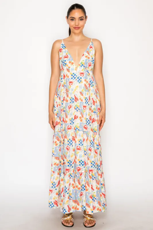 Mykonos Market Maxi Dress made by Madison Boutique