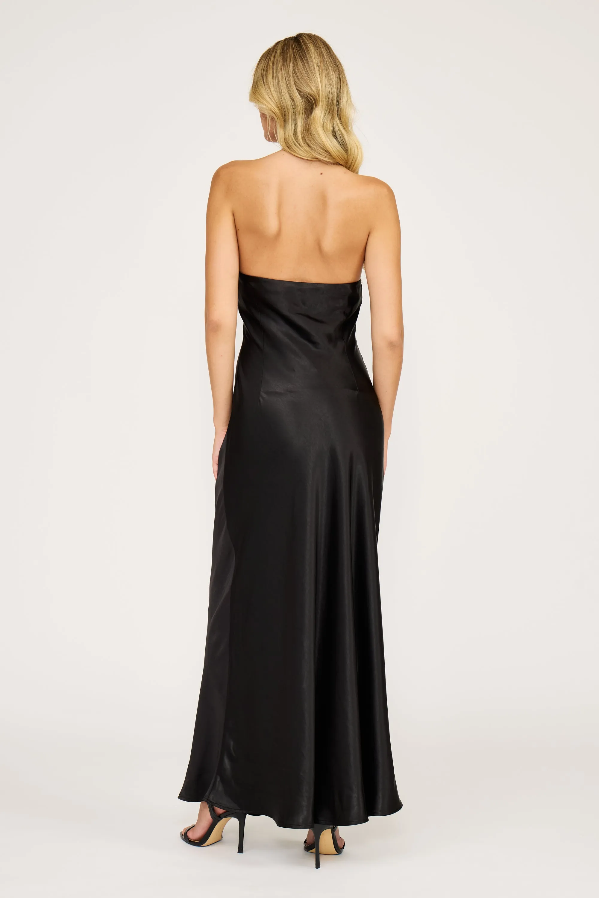 Bonnie Satin Halter Maxi Dress sold by Madison Boutique product image thumbnail 3