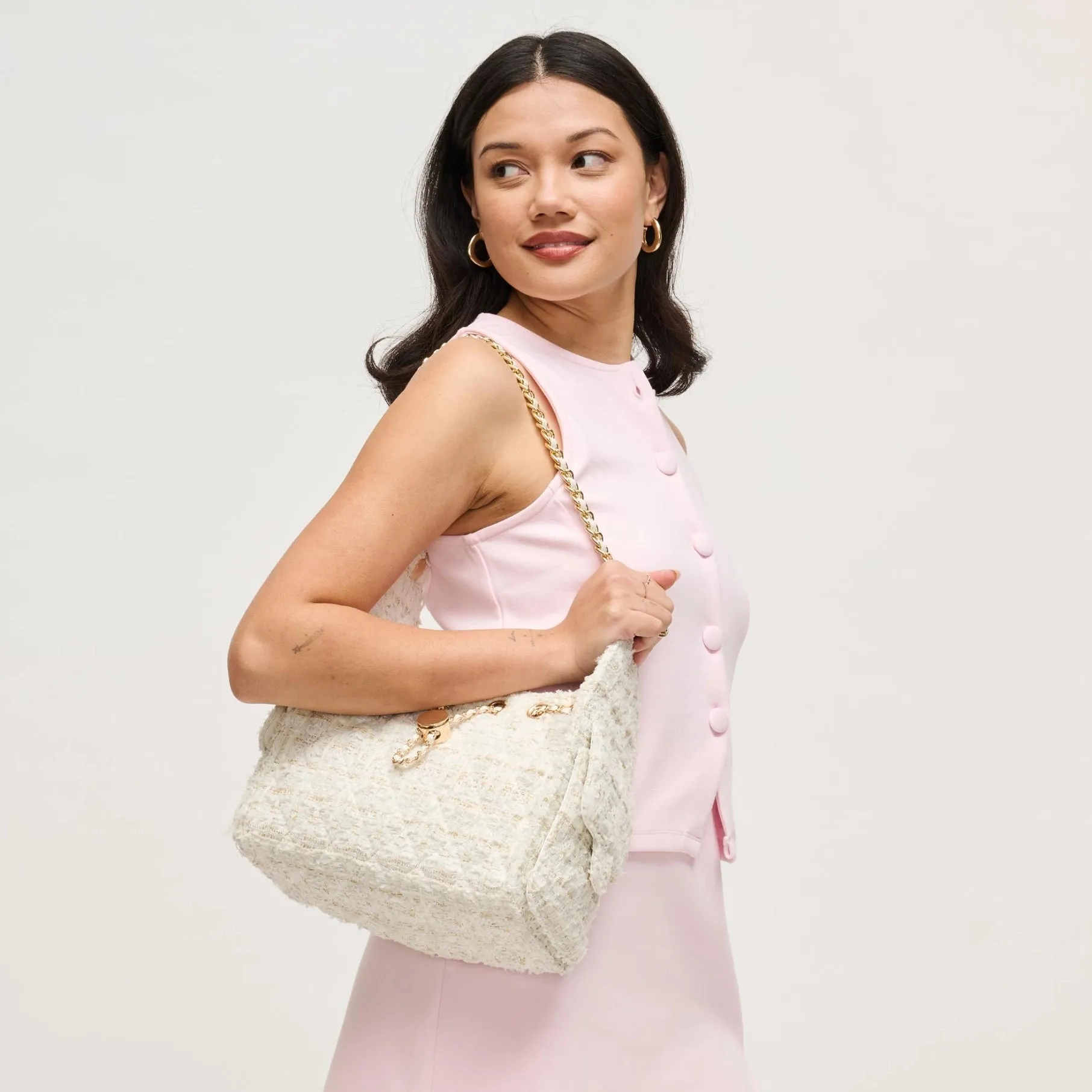 Bouclé Tweed Shoulder Bag sold by Madison Boutique product image thumbnail 4