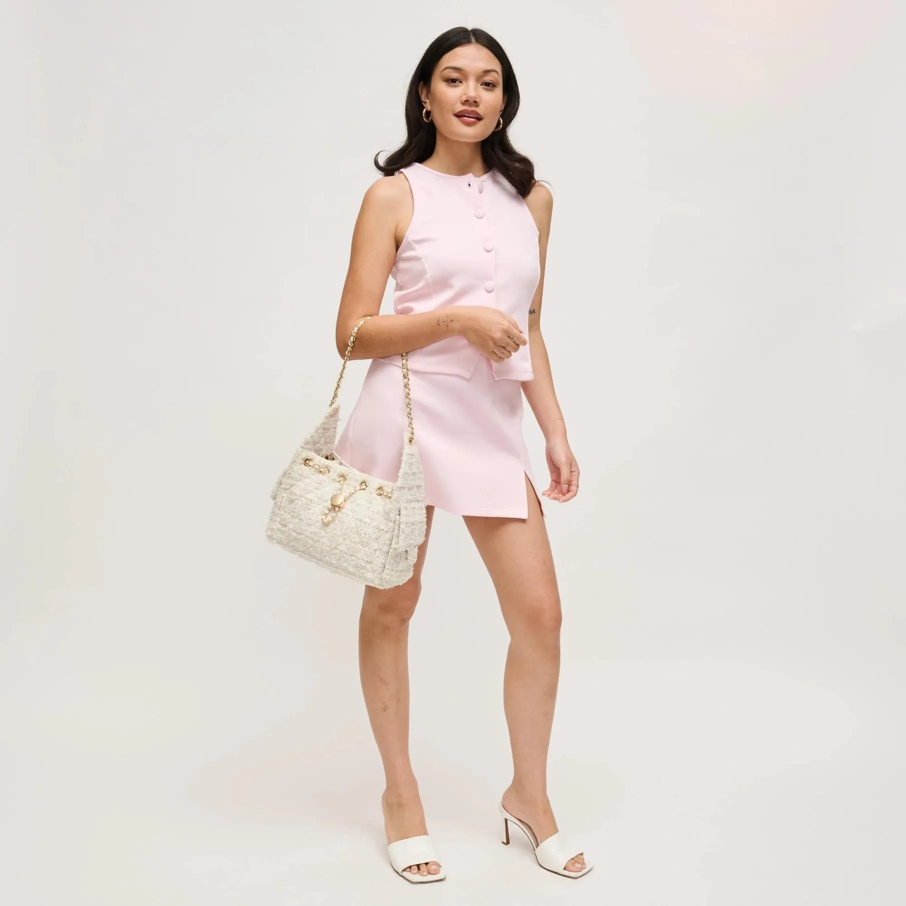 Bouclé Tweed Shoulder Bag sold by Madison Boutique product image thumbnail 3