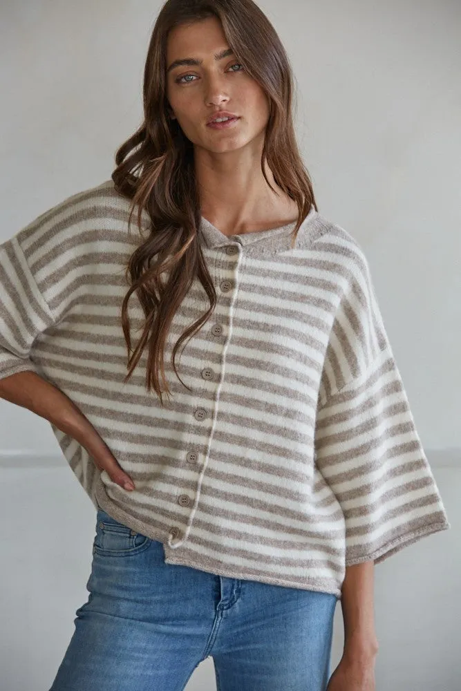 Kelsey Quarter Sleeve Cardigan sold by Madison Boutique