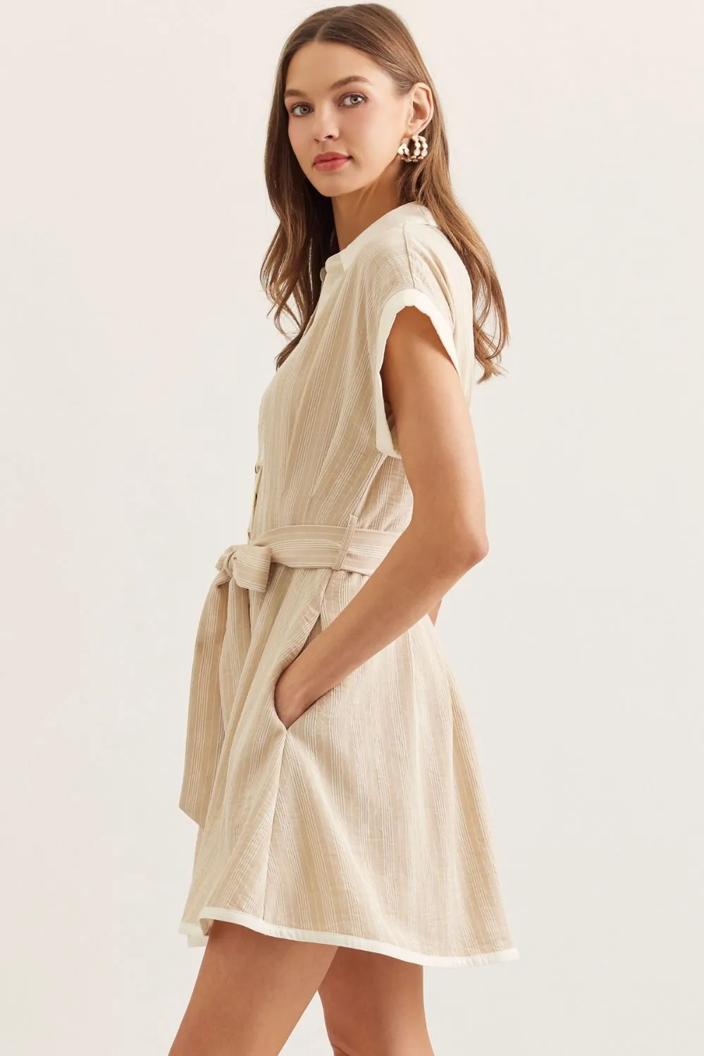 Darcey Buttoned Shirt Dress sold by Madison Boutique product image thumbnail 4