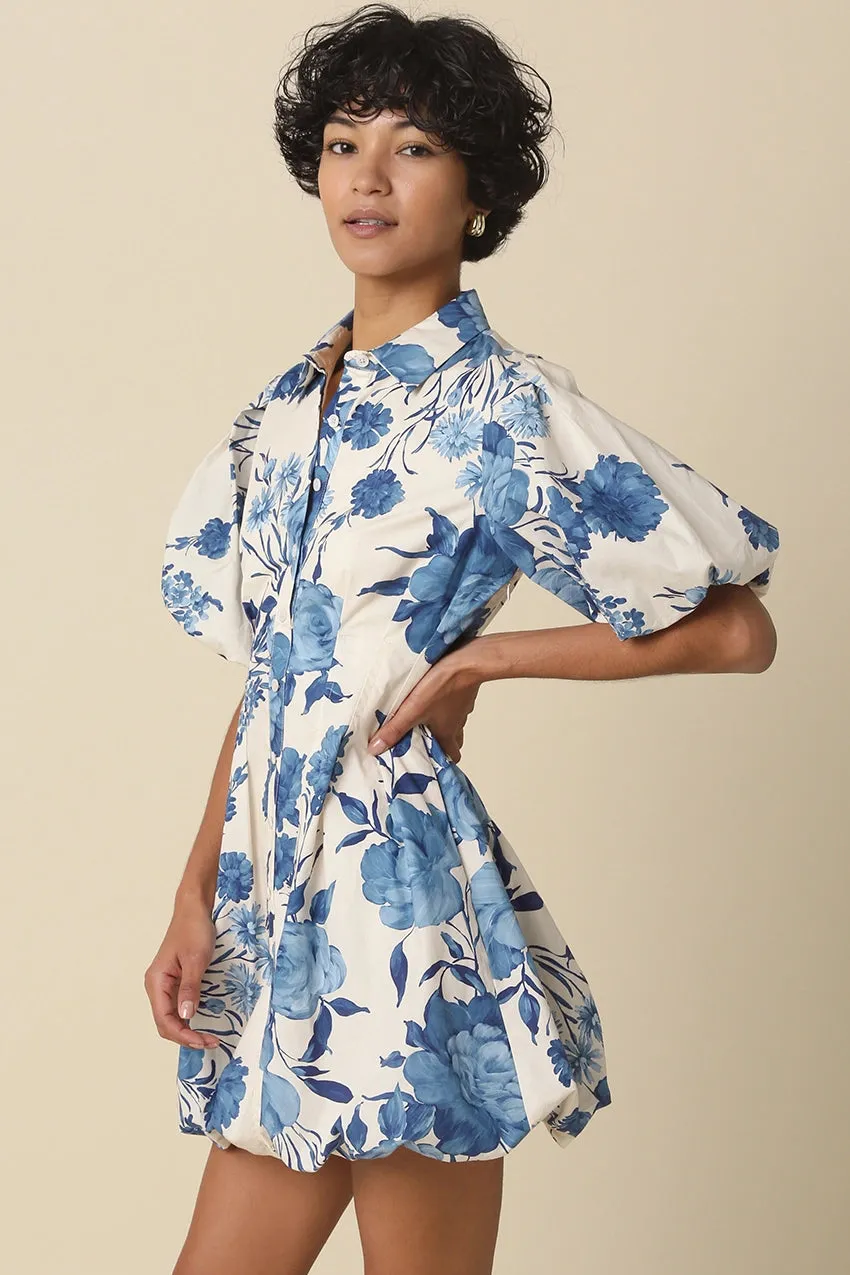 Geraldine Floral Bubble Hem Dress sold by Madison Boutique product image thumbnail 2