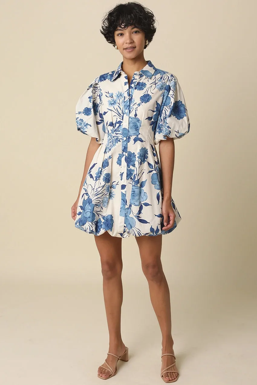 Geraldine Floral Bubble Hem Dress sold by Madison Boutique product image thumbnail 3
