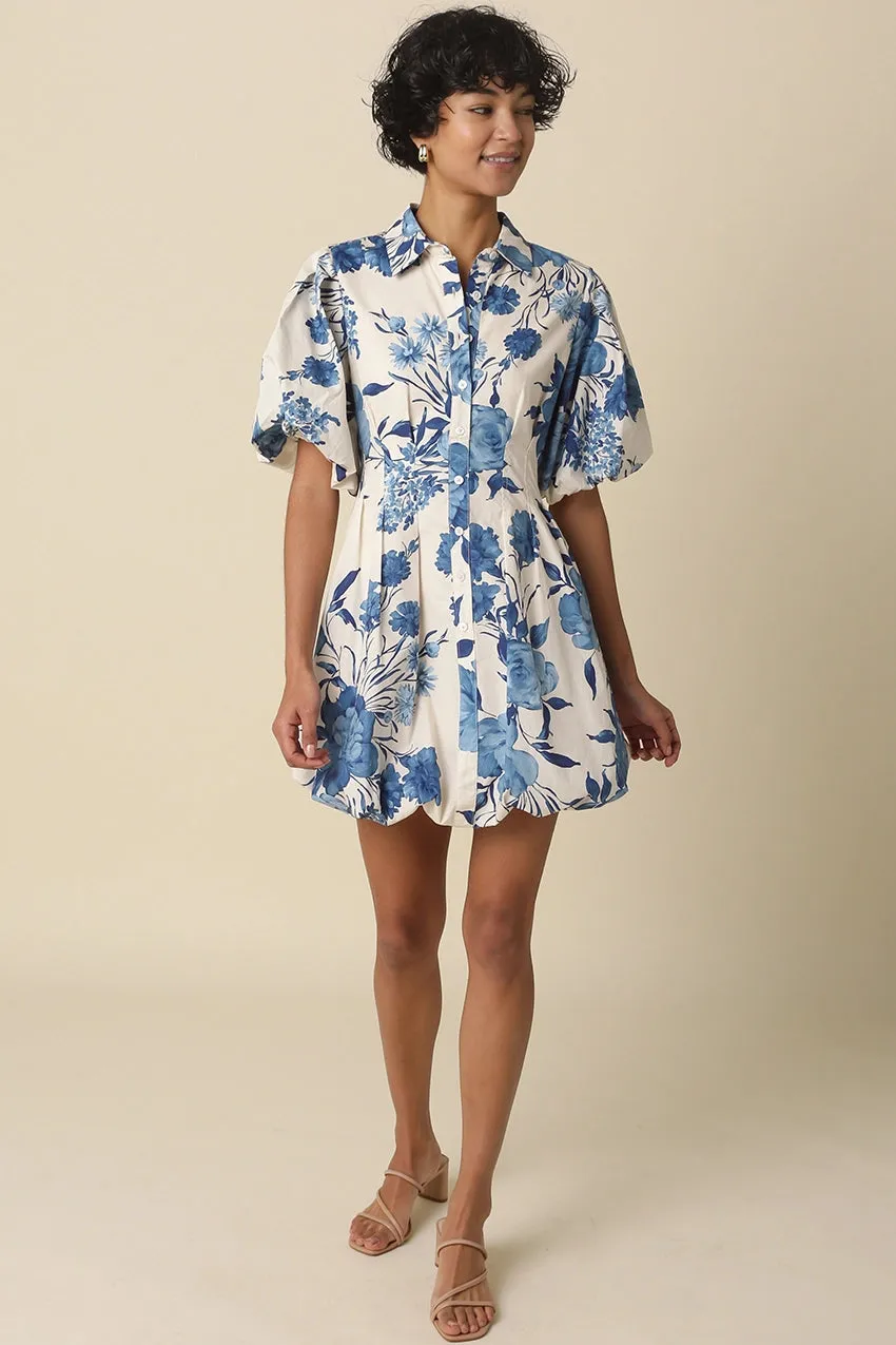 Geraldine Floral Bubble Hem Dress sold by Madison Boutique product image thumbnail 5