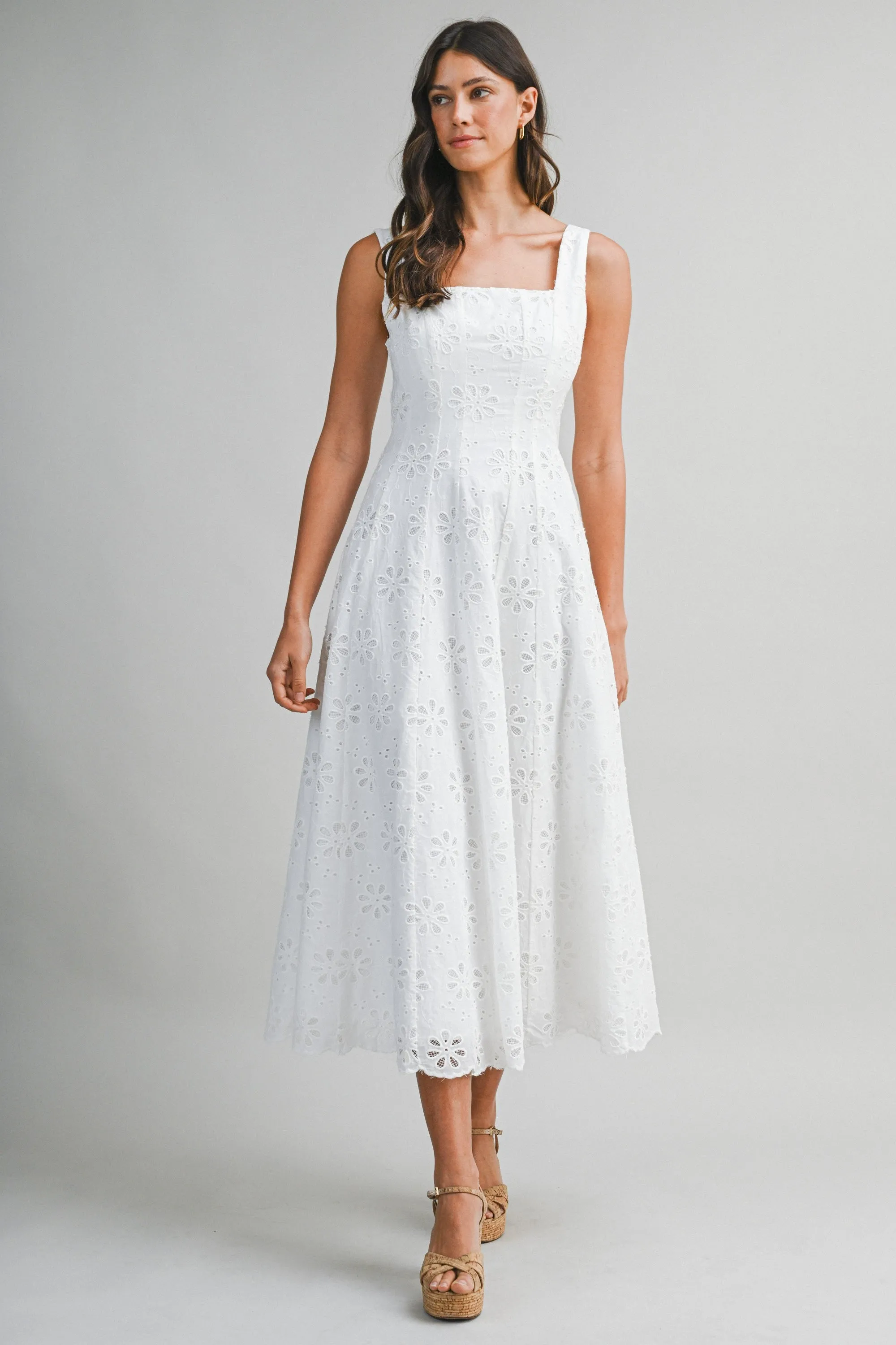 Brooke Eyelet Midi Dress sold by Madison Boutique product image thumbnail 2