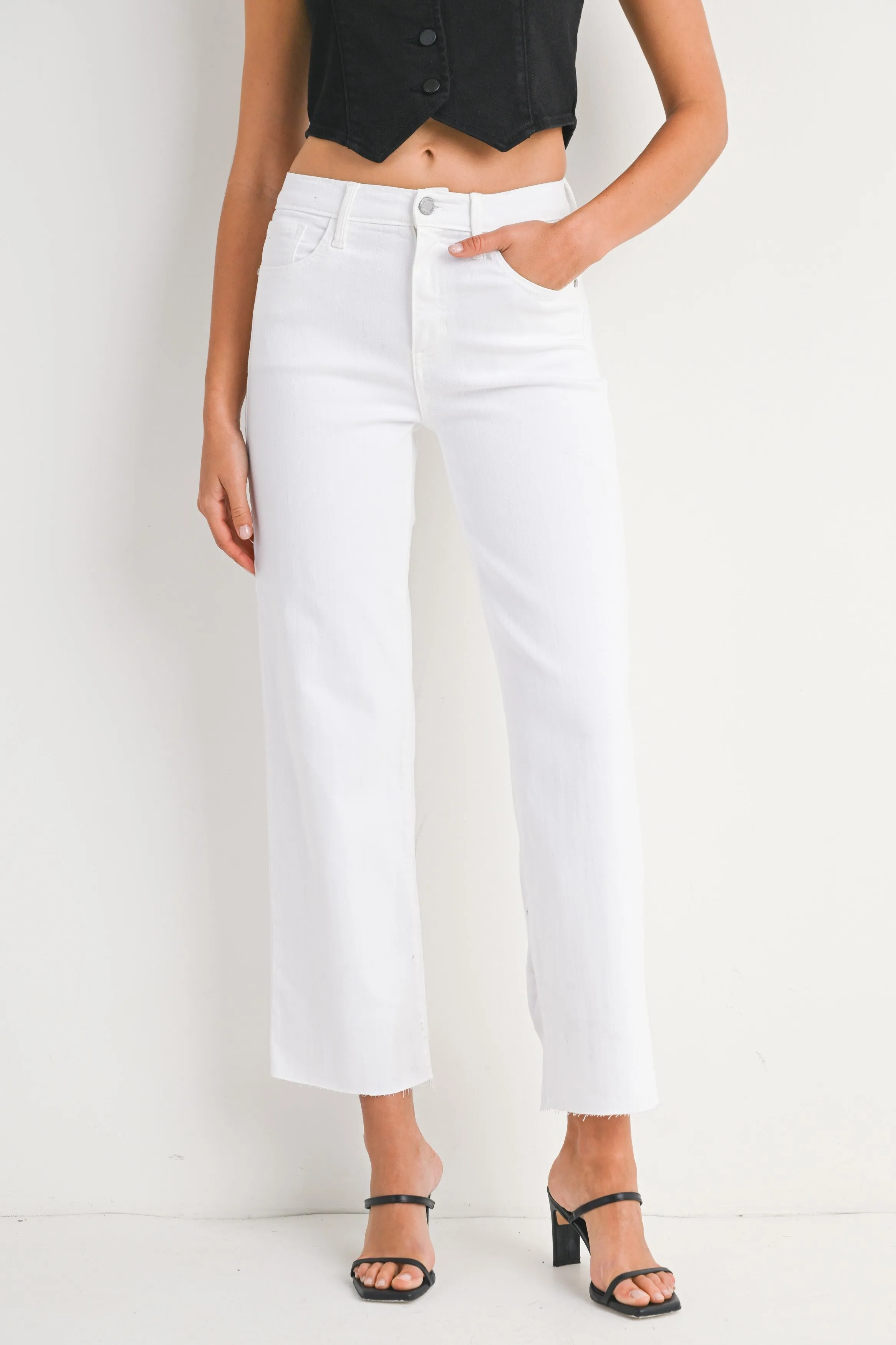 Mid Rise Classic Straight Jean sold by Madison Boutique