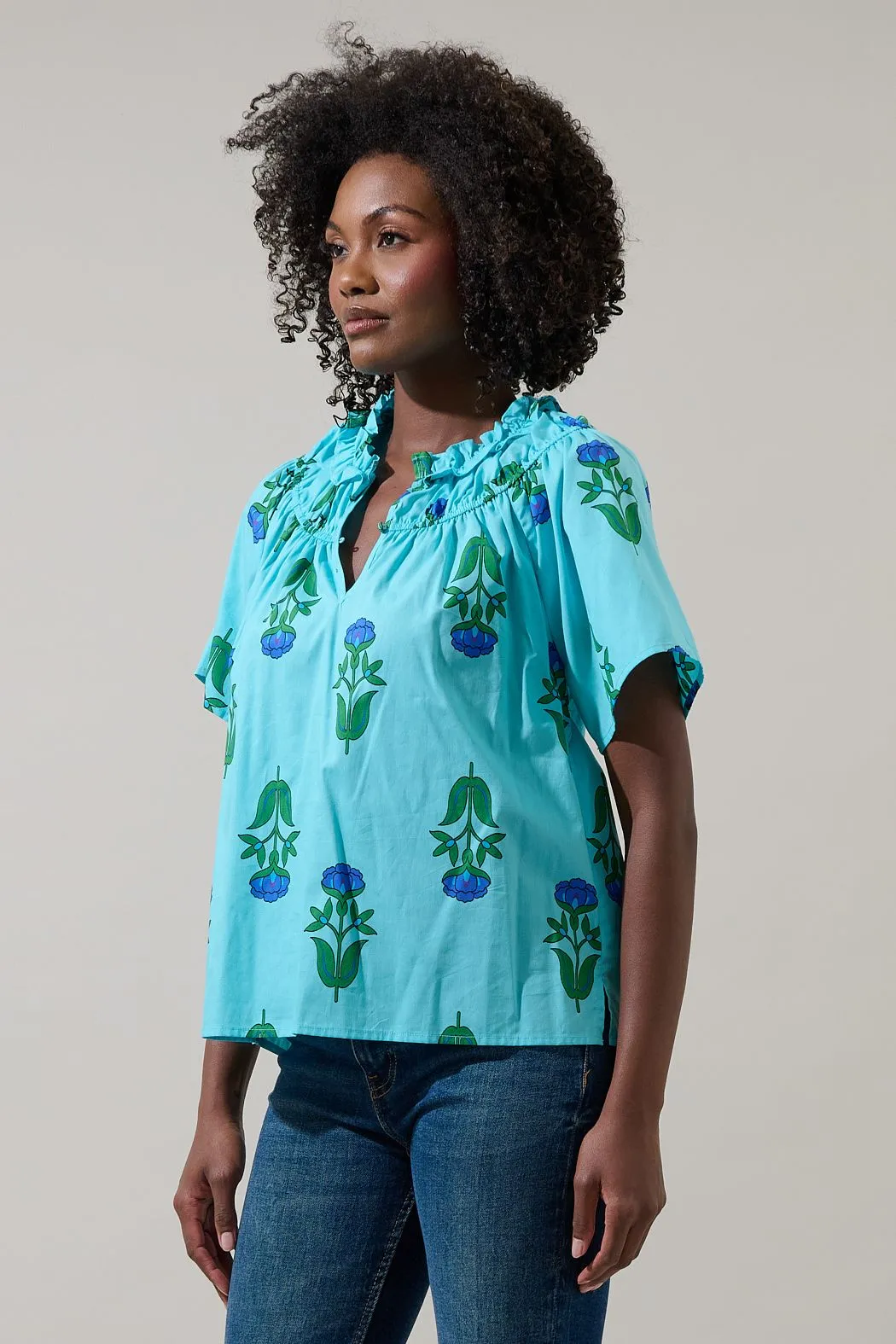 Amena Floral Top sold by Madison Boutique product image thumbnail 4