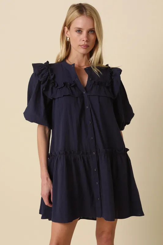 Arlene Ruffled Dress made by Olivaceous