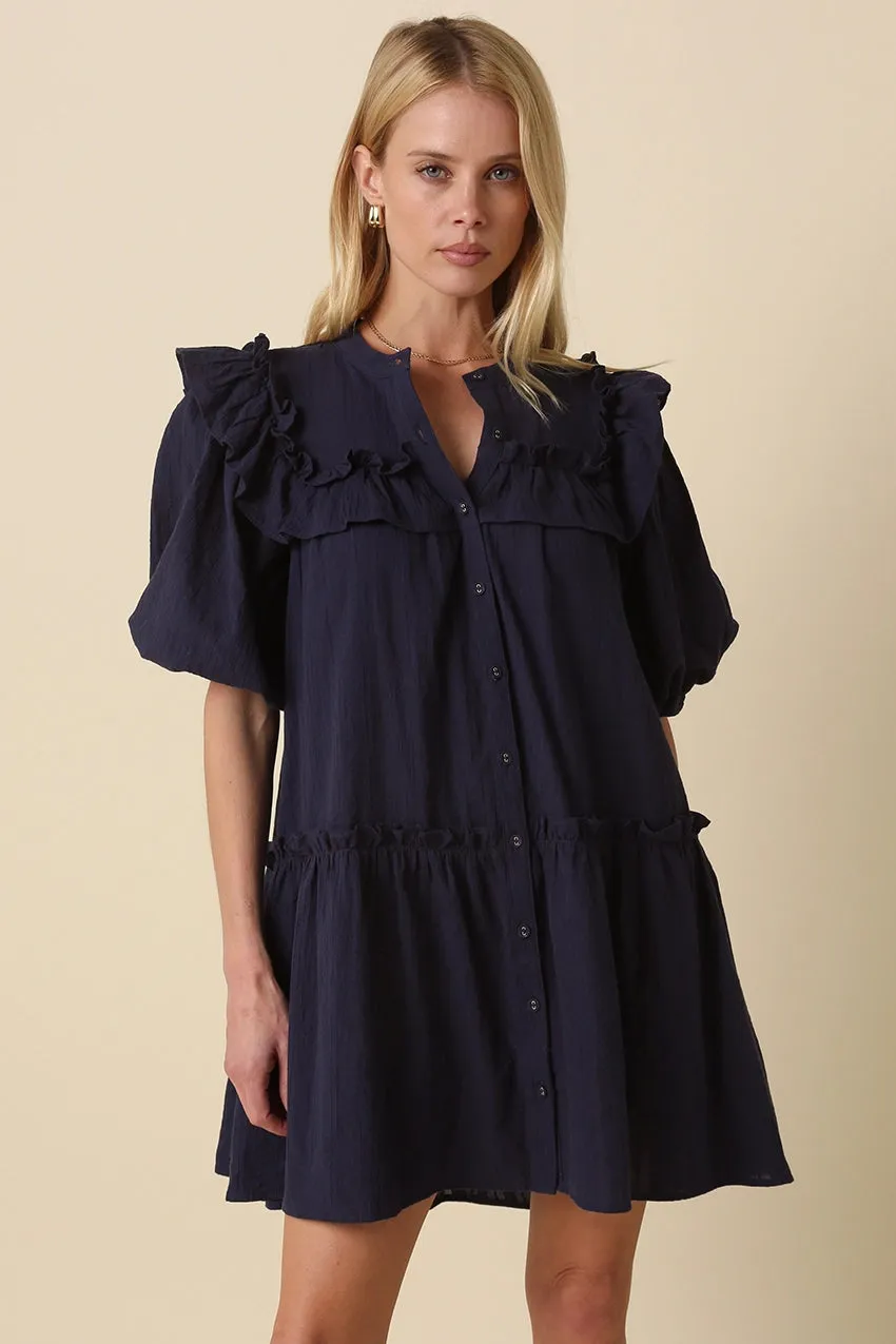 Arlene Ruffled Dress sold by Madison Boutique