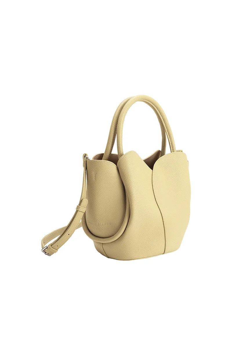 Tulip Top Handle Bag, Butter sold by Madison Boutique product image thumbnail 3
