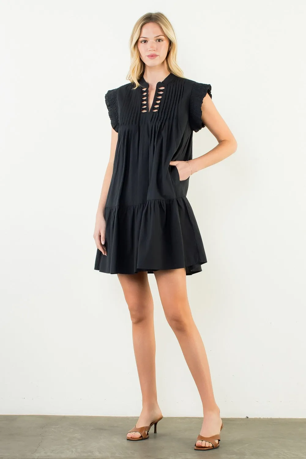 Miller Cutout Split Neck Dress sold by Madison Boutique product image thumbnail 3