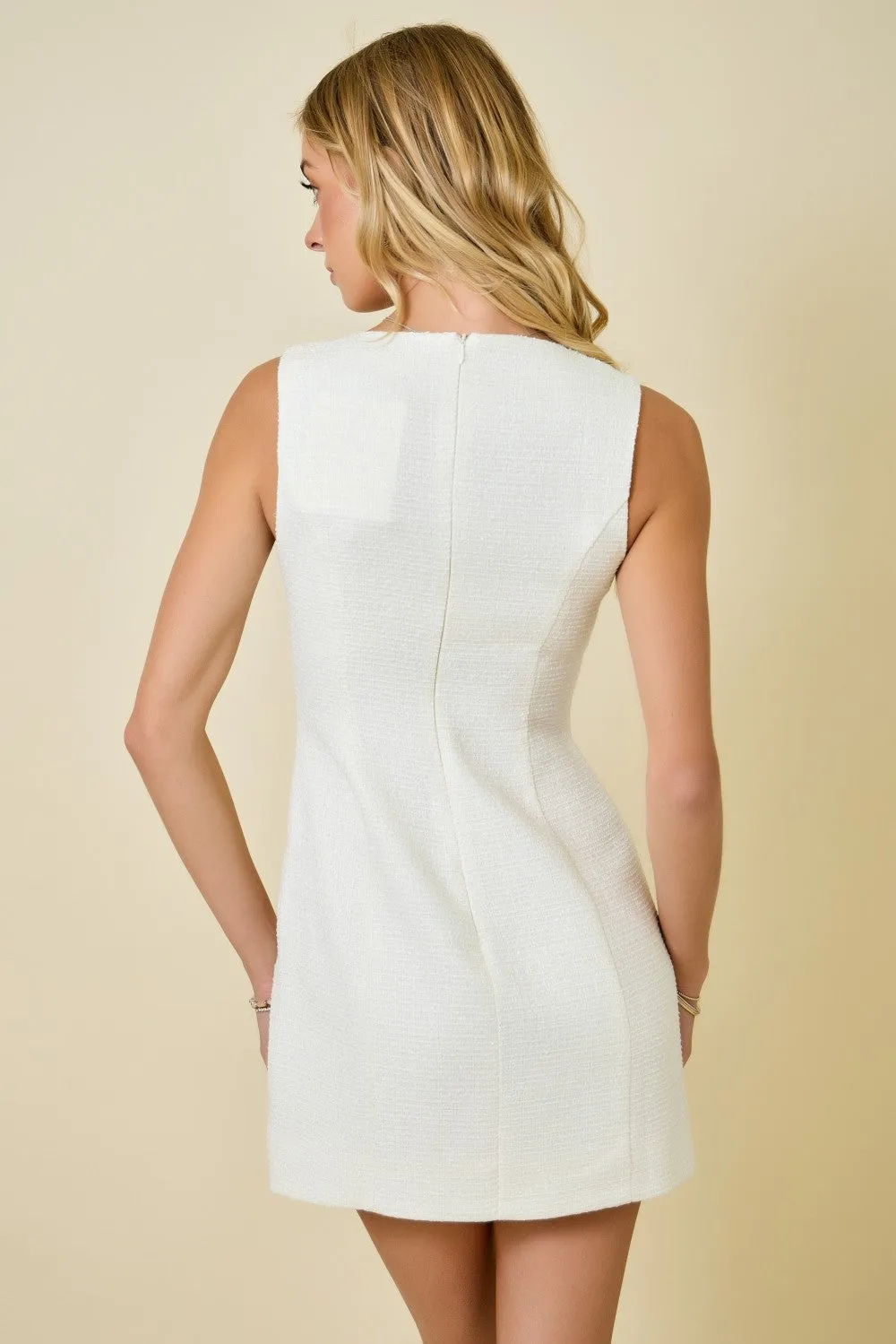 Wavy Cutout Tweed Dress sold by Madison Boutique product image thumbnail 3