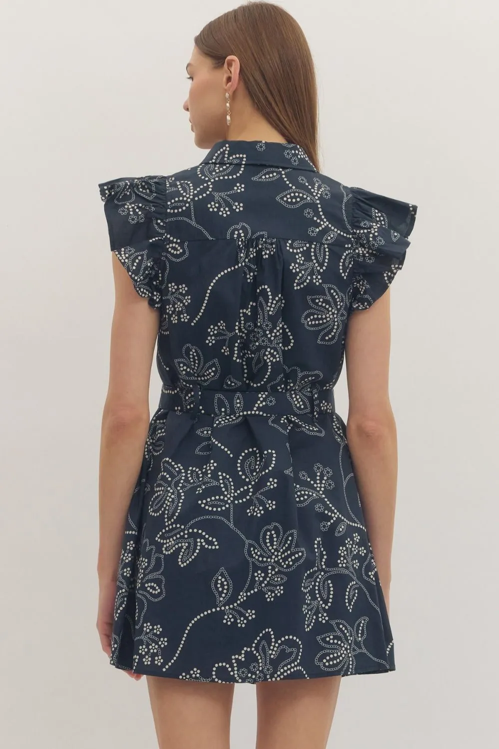 Regent Ruffled Cap Sleeve Dress sold by Madison Boutique product image thumbnail 4