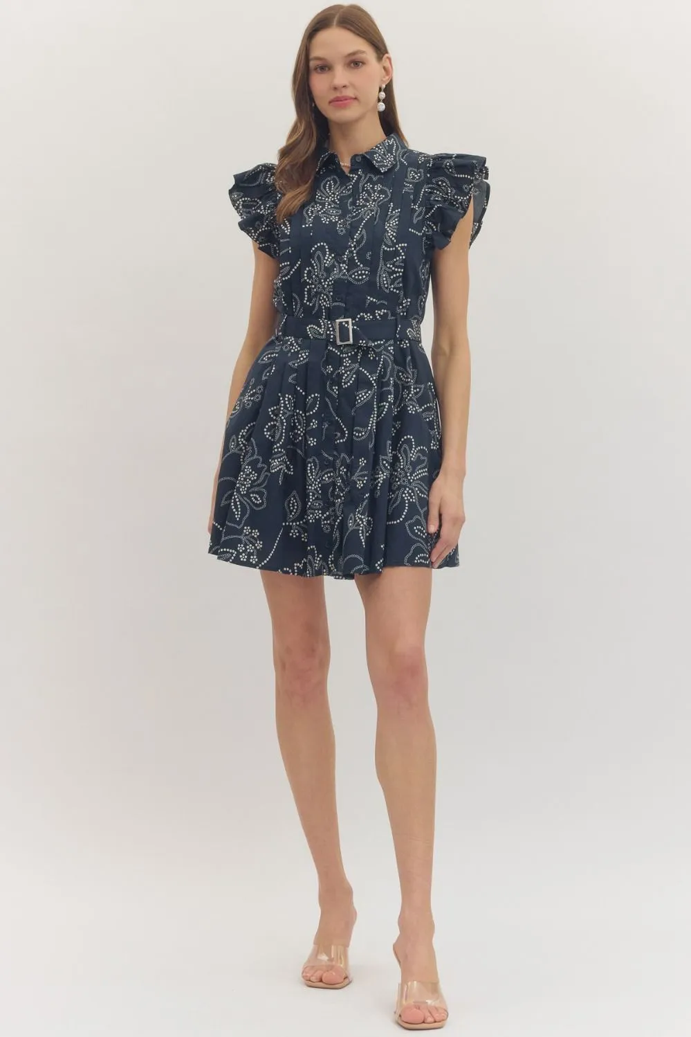Regent Ruffled Cap Sleeve Dress sold by Madison Boutique product image thumbnail 5