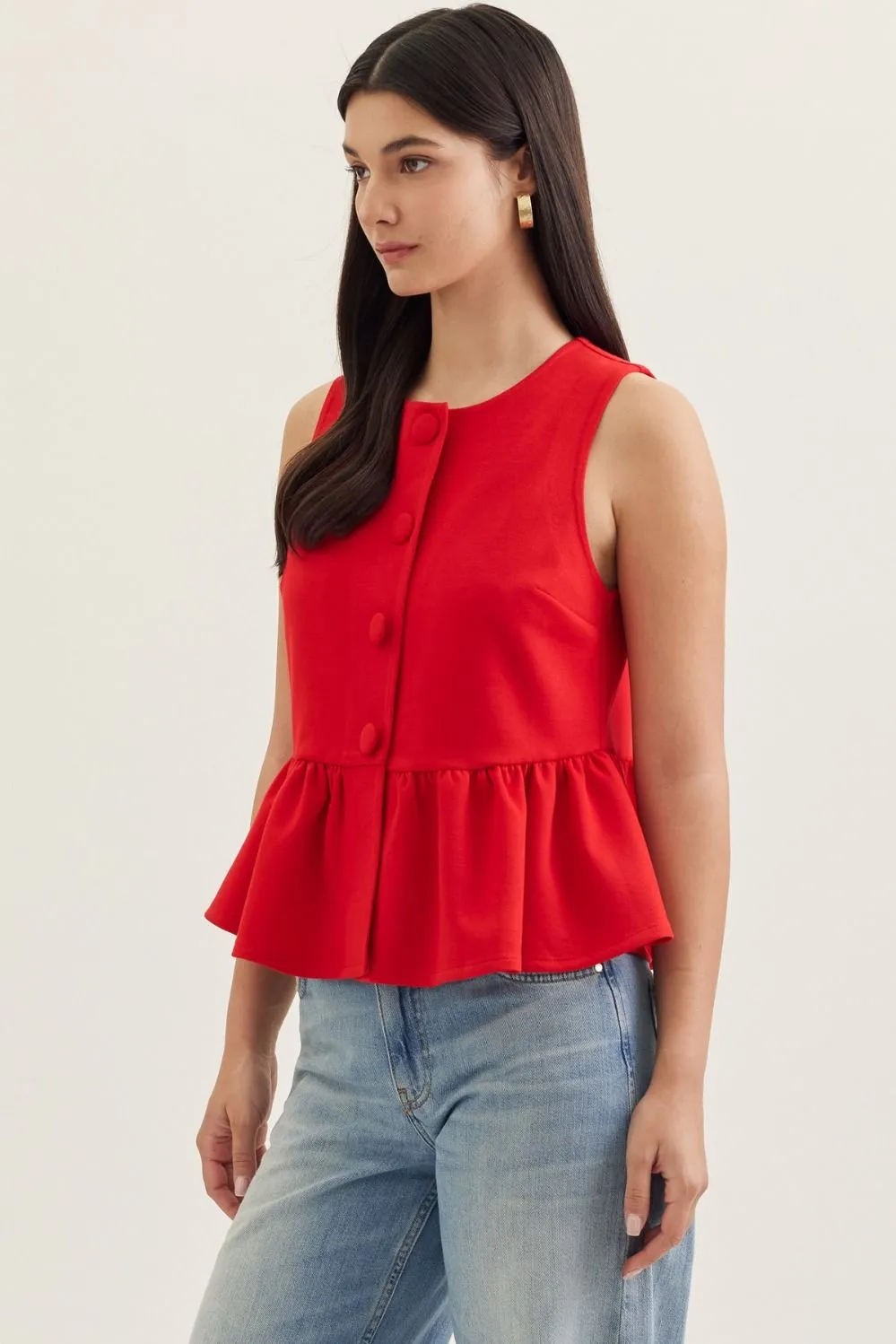 Donelle Sleeveless Peplum Top sold by Madison Boutique product image thumbnail 2