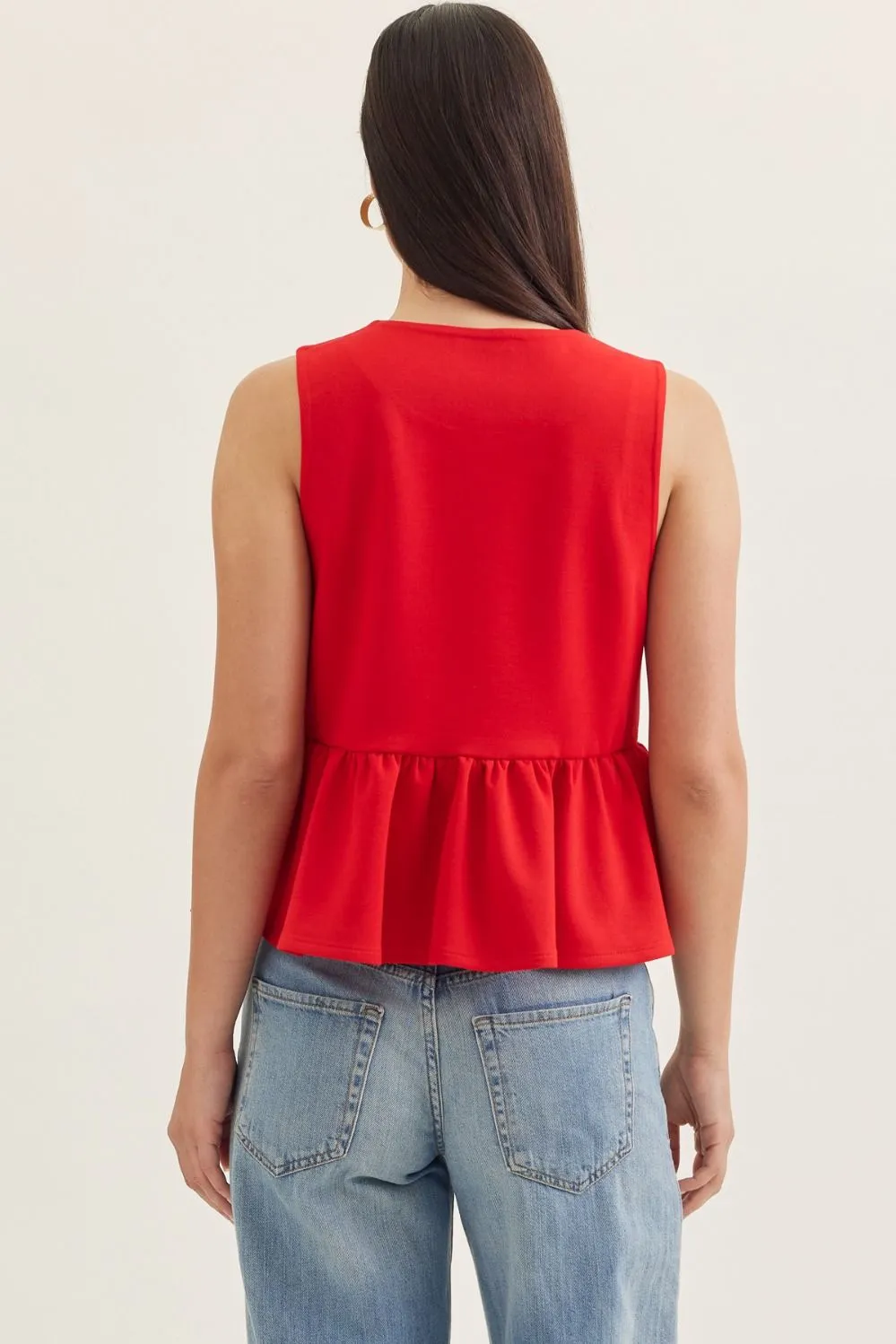 Donelle Sleeveless Peplum Top sold by Madison Boutique product image thumbnail 5