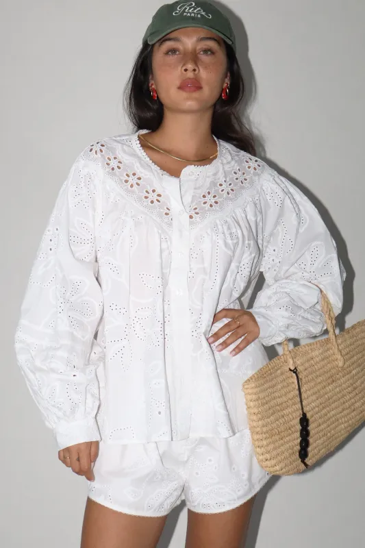 Hamden Eyelet Blouse made by Bailey Rose