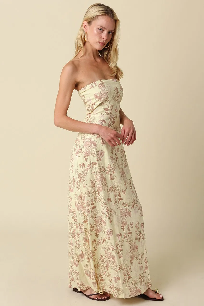 Penelope Floral Strapless Maxi sold by Madison Boutique product image thumbnail 3