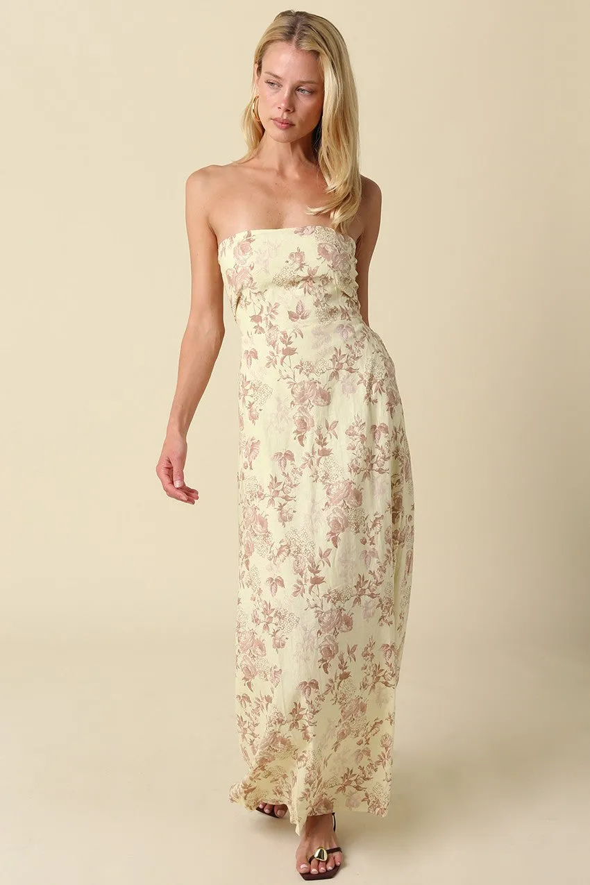Penelope Floral Strapless Maxi sold by Madison Boutique product image thumbnail 2