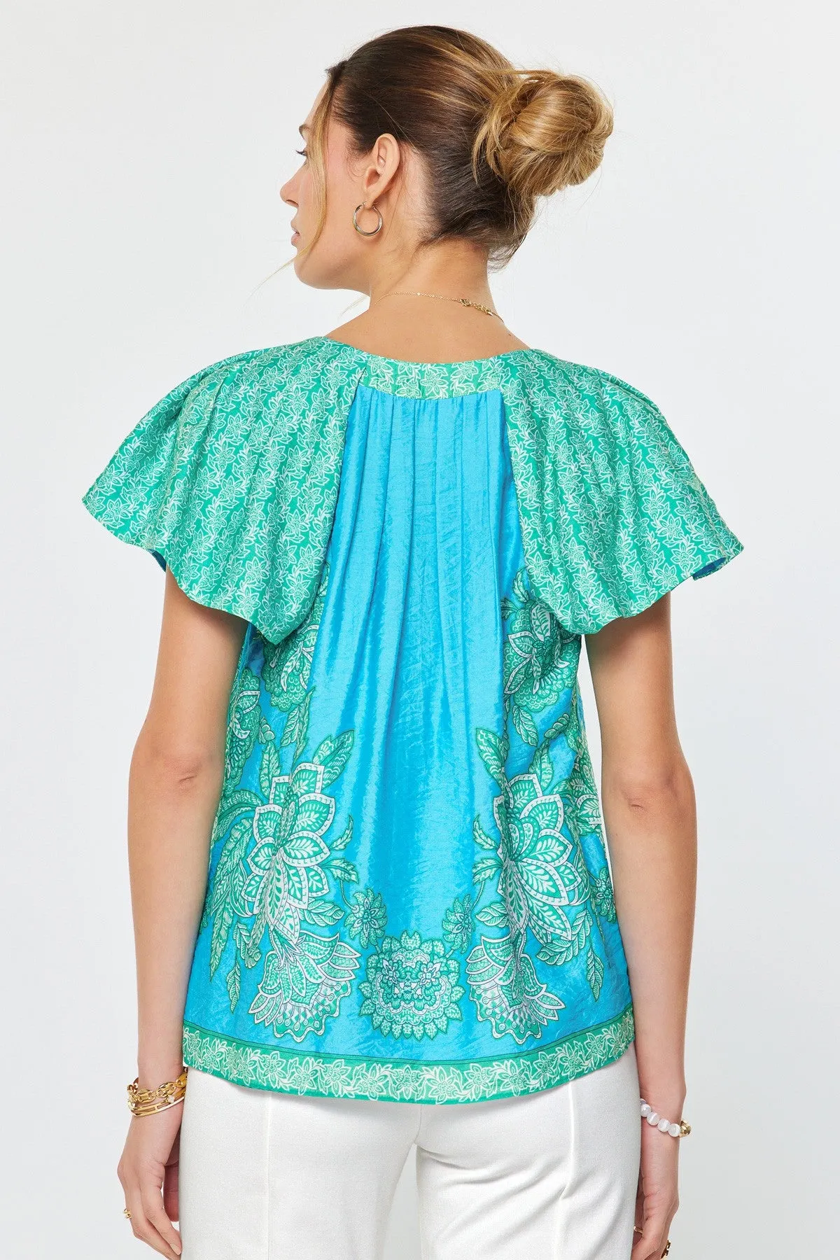 Justine Printed Blouse sold by Madison Boutique product image thumbnail 3