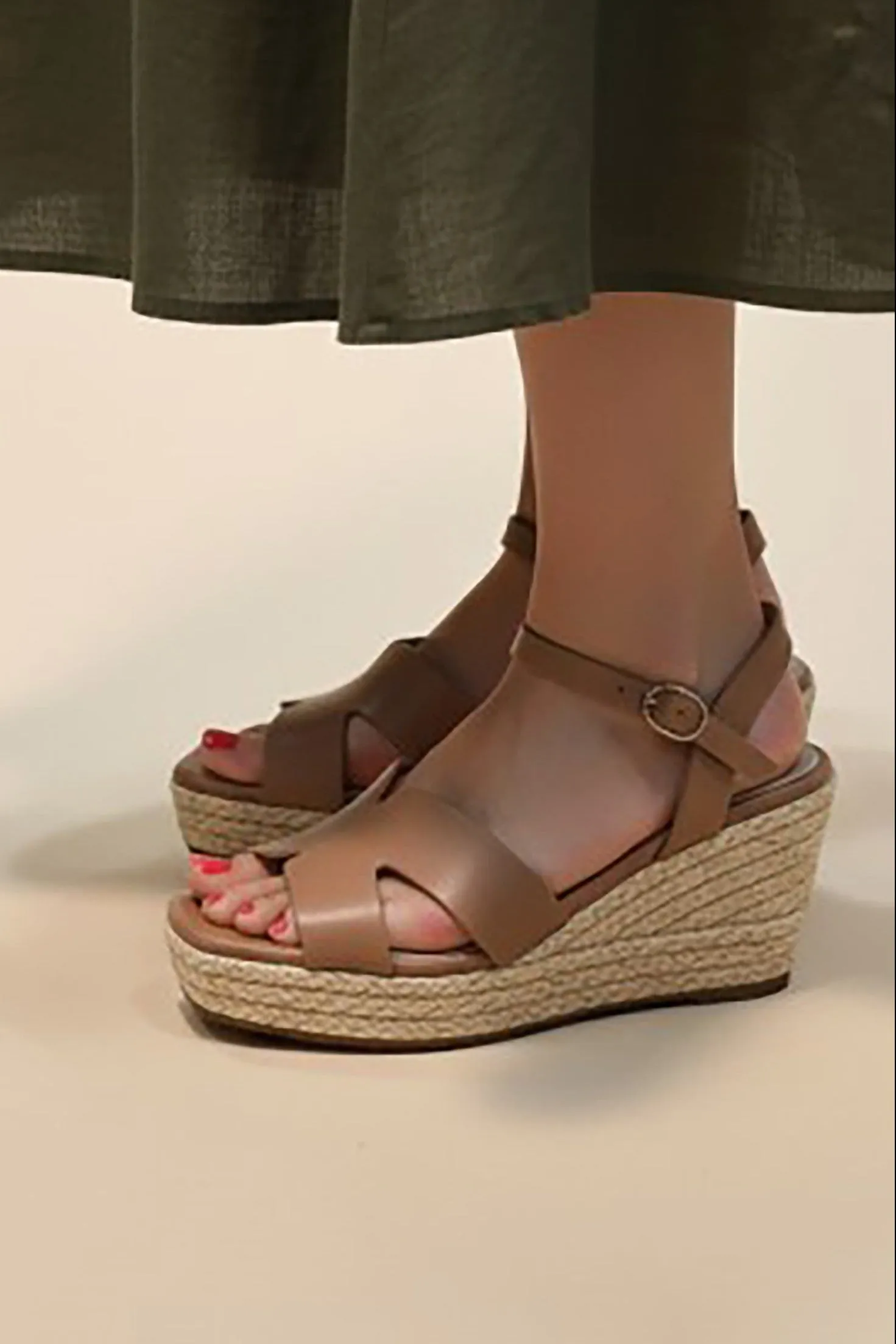 Braided Raffia Platform Wedge sold by Madison Boutique product image thumbnail 3