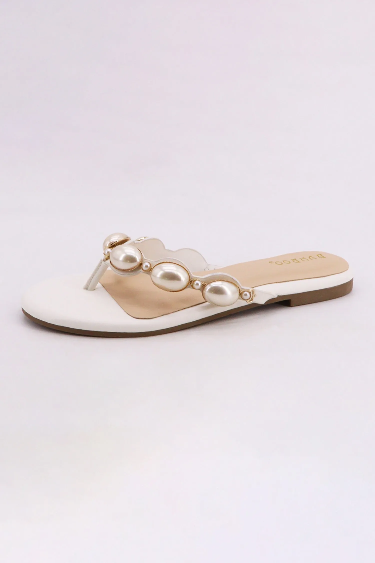Pearl Strap Thong Sandal sold by Madison Boutique product image thumbnail 3