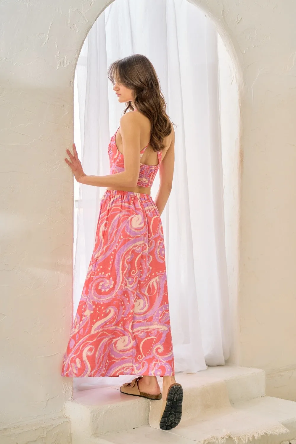 Isabel Printed Halter Top sold by Madison Boutique product image thumbnail 3