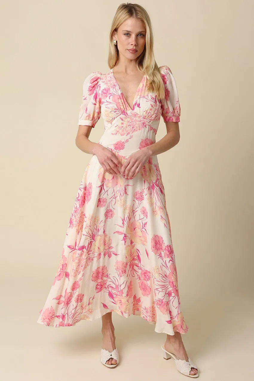 Manchester Floral Midi Dress sold by Madison Boutique