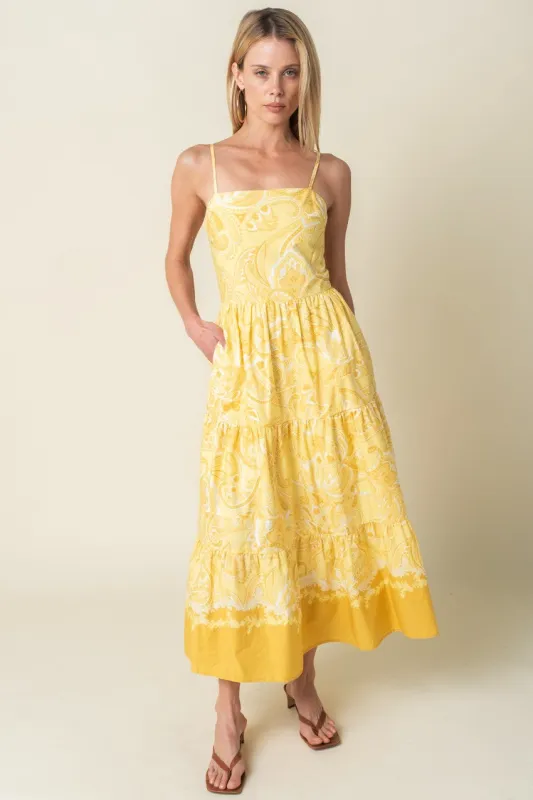 Maggie Tiered Maxi Dress made by Olivaceous