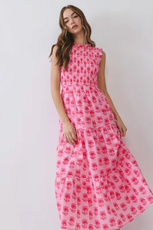Annette Floral Midi Dress made by TCEC