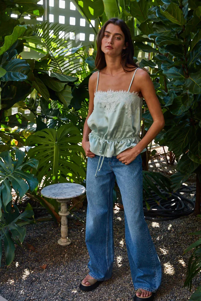 Mia Lace Trim Tank sold by Madison Boutique product image thumbnail 3