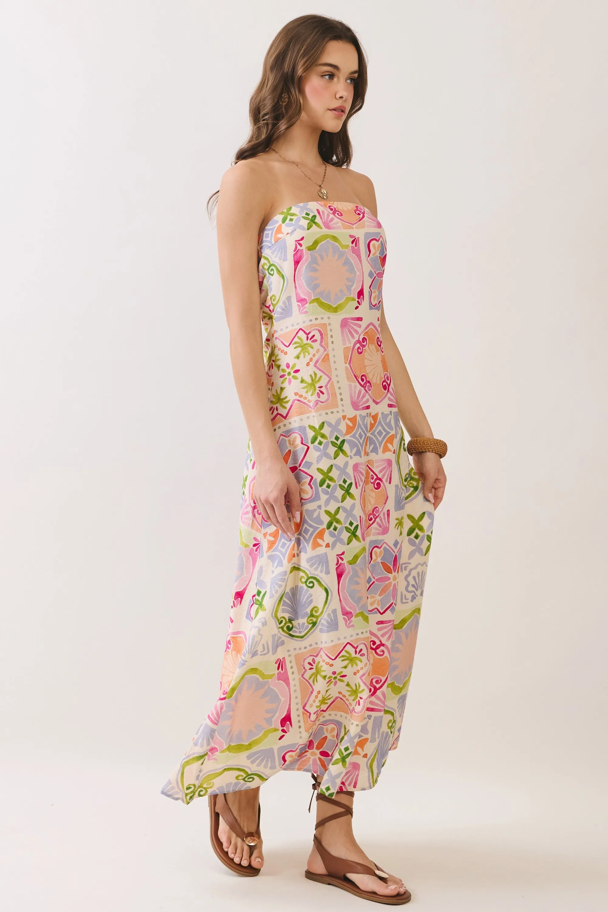 Teyana Tile Print Maxi Dress sold by Madison Boutique product image thumbnail 5