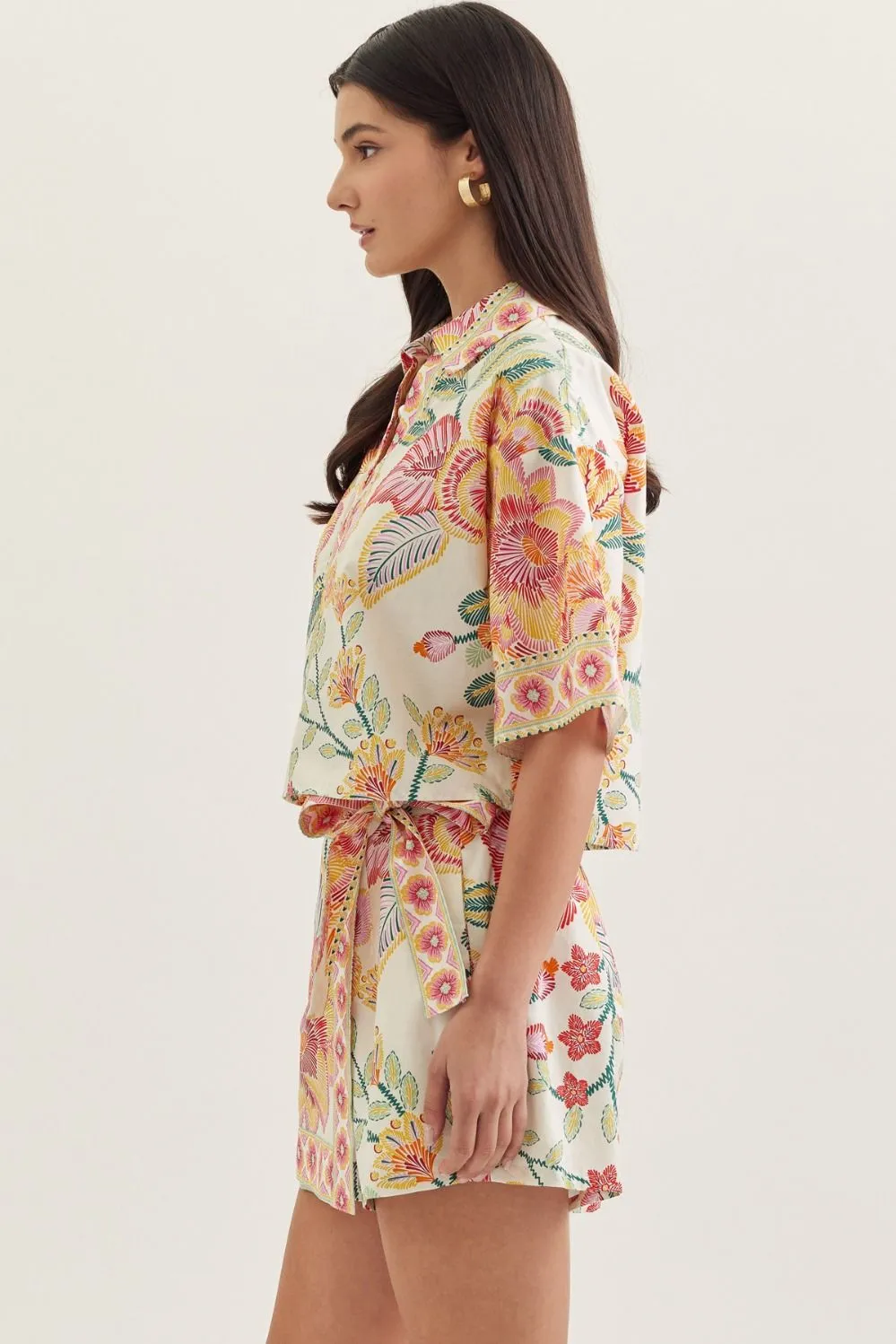 Marbella Printed Top, Pink Mix sold by Madison Boutique product image thumbnail 5