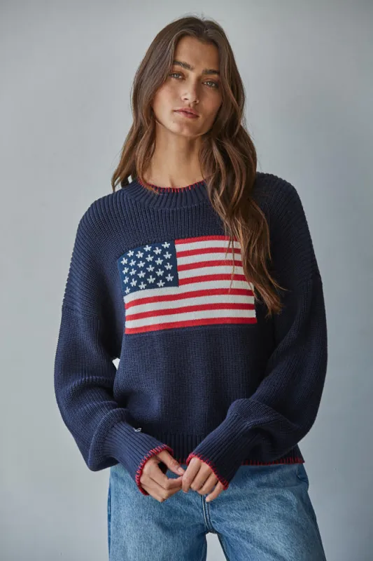Americana Stitch Sweater made by By Together