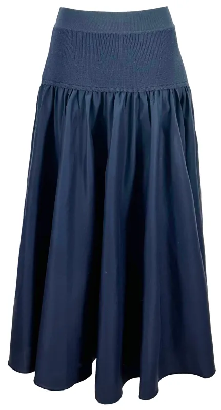 Selene Mixed Media Midi Skirt made by Lucy Paris