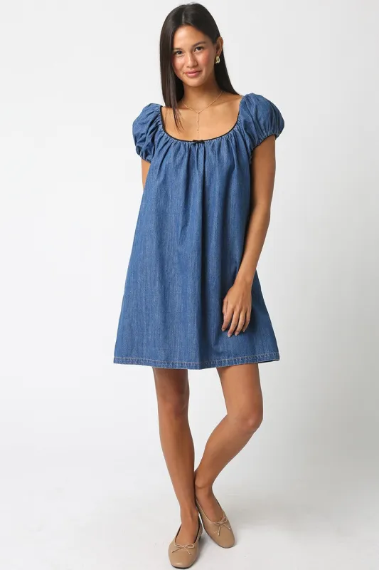Sasha Denim Dress made by Olivaceous