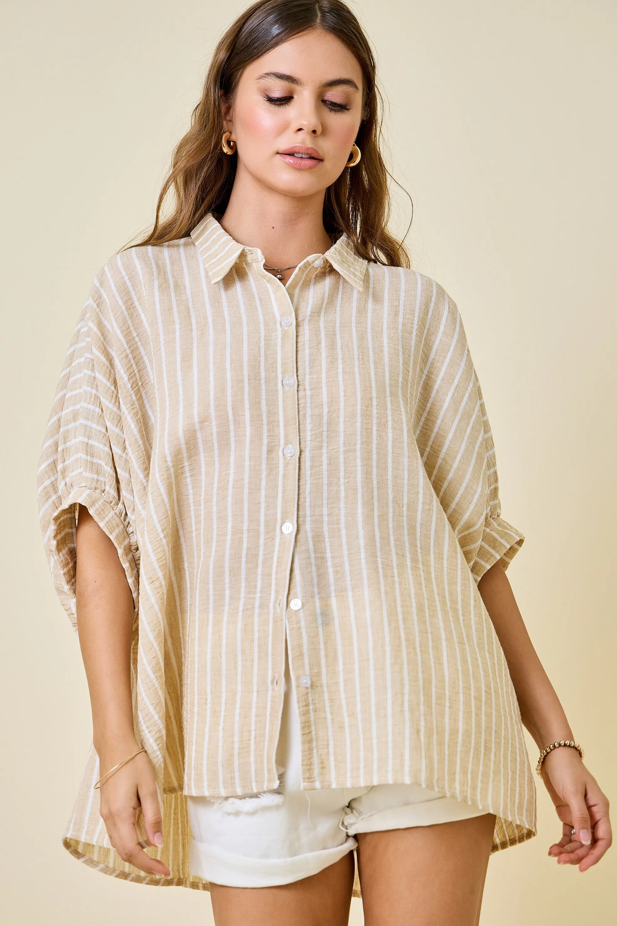North Striped Button Down Shirt sold by Madison Boutique product image thumbnail 2