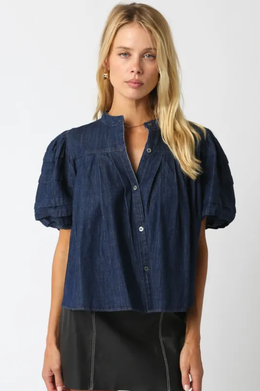 Delis Denim Shirt made by Olivaceous