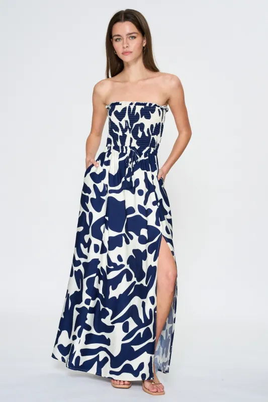 Dade Strapless Maxi Dress made by Aakaa