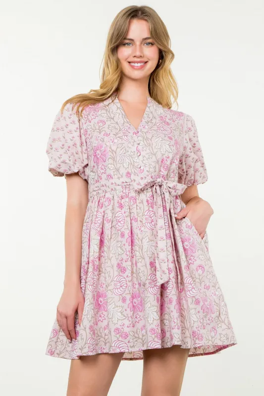 Enchanted Floral Print Dress made by THML