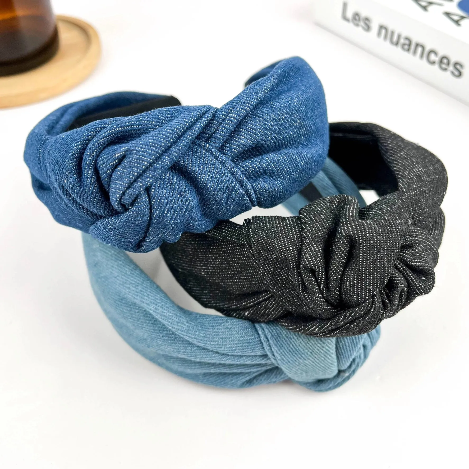 Denim Knot Headband sold by Madison Boutique product image thumbnail 2
