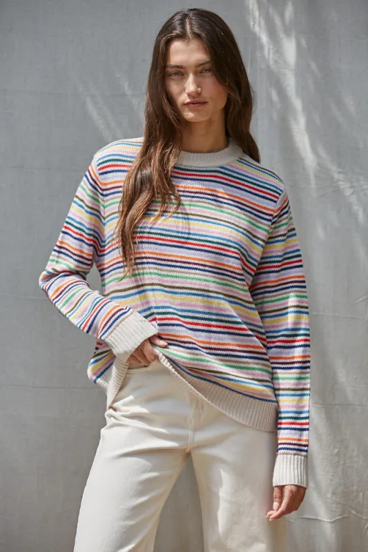 Retro Rainbow Sweater made by By Together