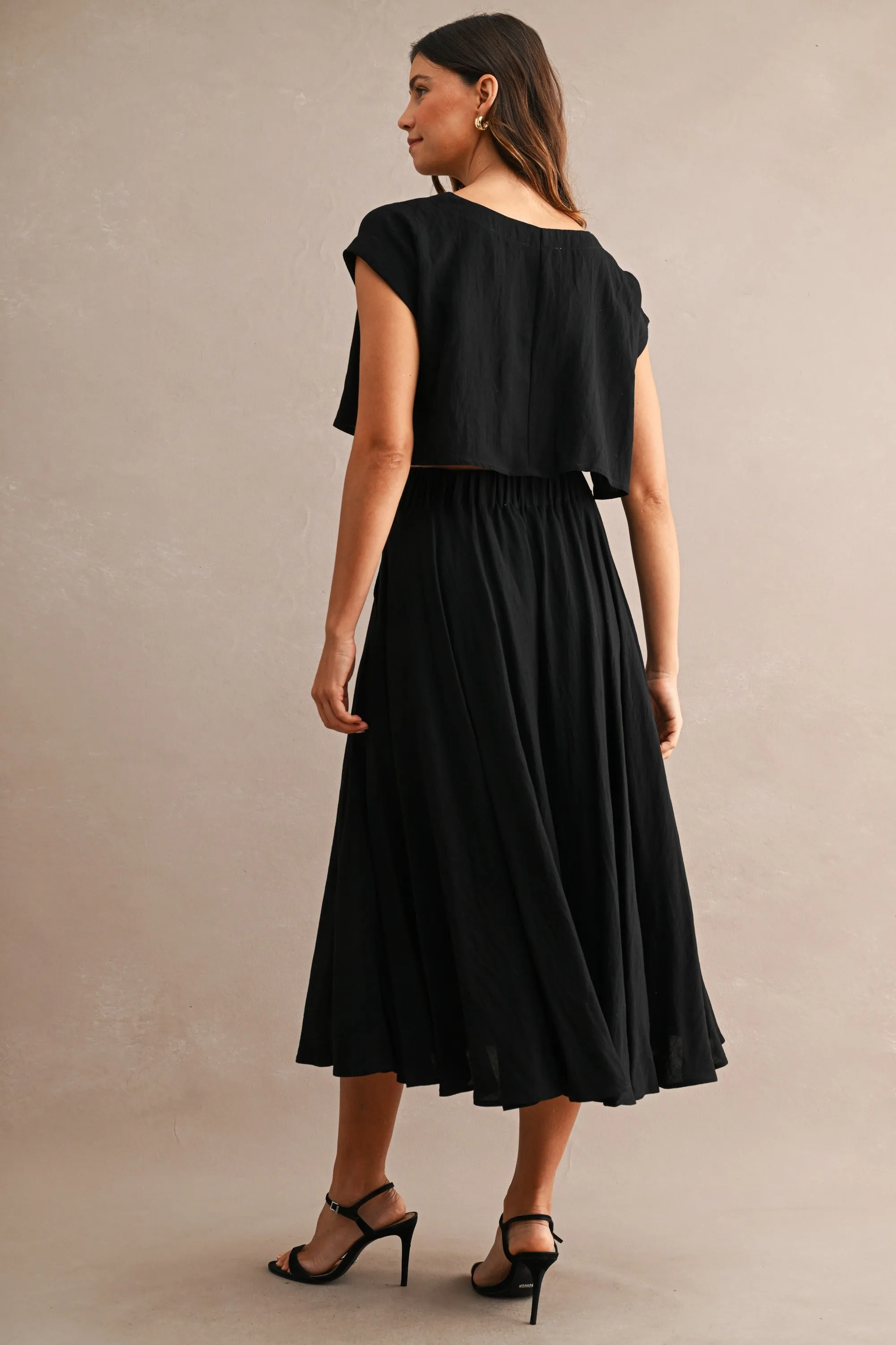 Hampstead Midi Skirt Set, Black sold by Madison Boutique product image thumbnail 5