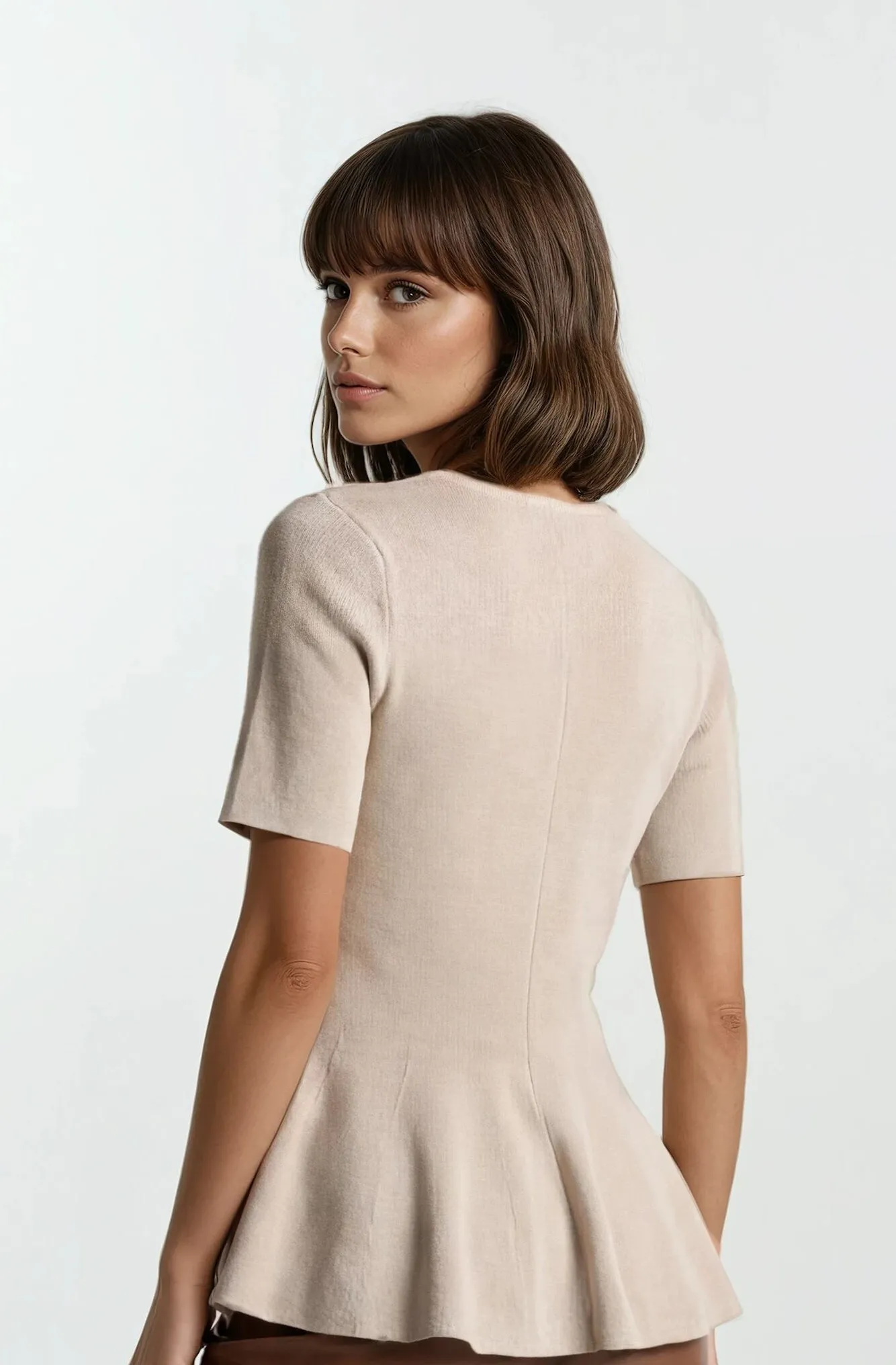 Penny Knit Peplum Top sold by Madison Boutique product image thumbnail 4