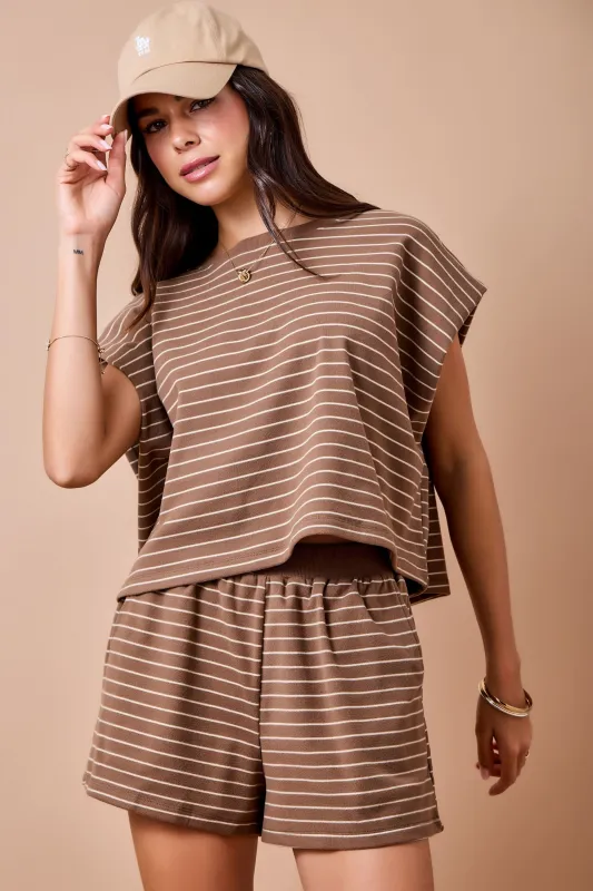 Montes Striped Top made by Day + Moon